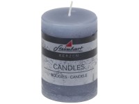 Steinhart Stumpenkerze Raureif Rauchblau Ø 5,8 cm / Höhe 8 cm