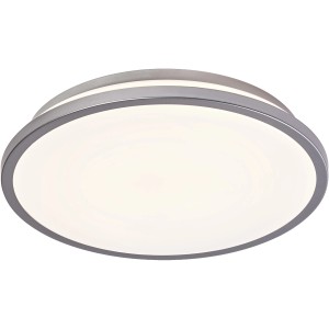Plafonnier LED Ledvance Orbis Dublin, argenté, Ø 29,5 cm. Lampe de plafond moderne pour intérieur.