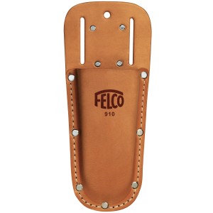 Custodia marrone in pelle Felco 910 per cesoie da potatura con attacco per cintura.