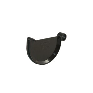 Terminale marrone per grondaia in plastica Marley RG 100.