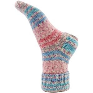 Myboshi Wolle mysocks Merino Tulpe, mehrfarbiges Sockengarn aus Merinowolle und Polyamid.