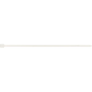 Serre-câble blanc, longueur 150 mm, lot de 200 pièces, pour regrouper et fixer les câbles.