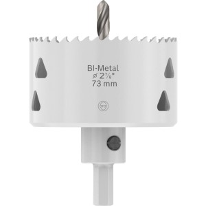 Tazza a corona Bosch Multi Material, Ø 73mm, con supporto, per fori precisi in vari materiali.