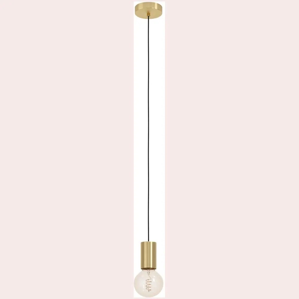 EGLO Tarragona Lampada Da Tavolo In Ottone E Vetro Bianco, E27, 46 Cm, Con Interruttore A Cavo - 2