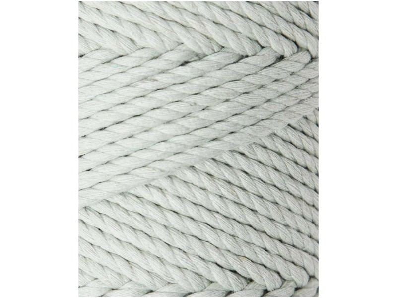 Lalana Fil à nouer Macrame Rope Vert gris 3 mm / Longueur 90 m / env. 330 g