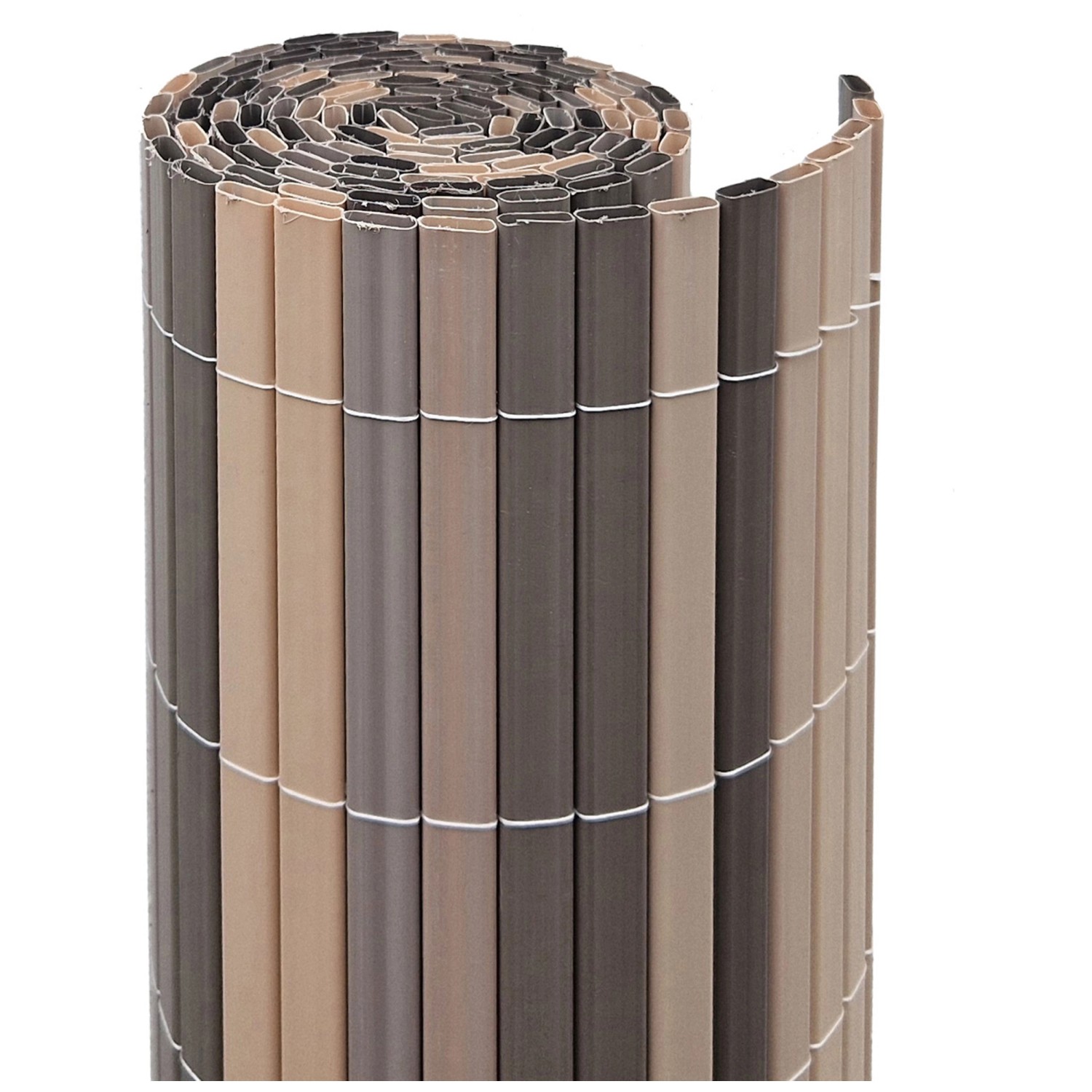 Videx Stabgittersichtschutz Rügen Eiche 140 x 250 cm kaufen bei OBI