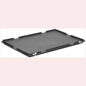 Coperchio Rako 60x40 cm per contenitori, impilabile e robusto.