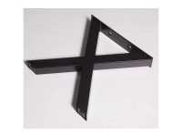 Bankgestell X-Form Schwarz (HxBxT) 44,5 x 8,5 x 42,5 cm