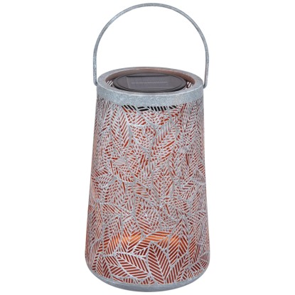 Schönenberger LED-Solarlaterne Fortunella USB-C Warmweiss Höhe 24 cm / Ø 14,6 cm