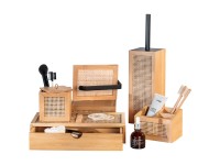 Wenko Badbox mit Schublade Allegre Bambus Natur (HxBxT) 6 x 14x 28 cm