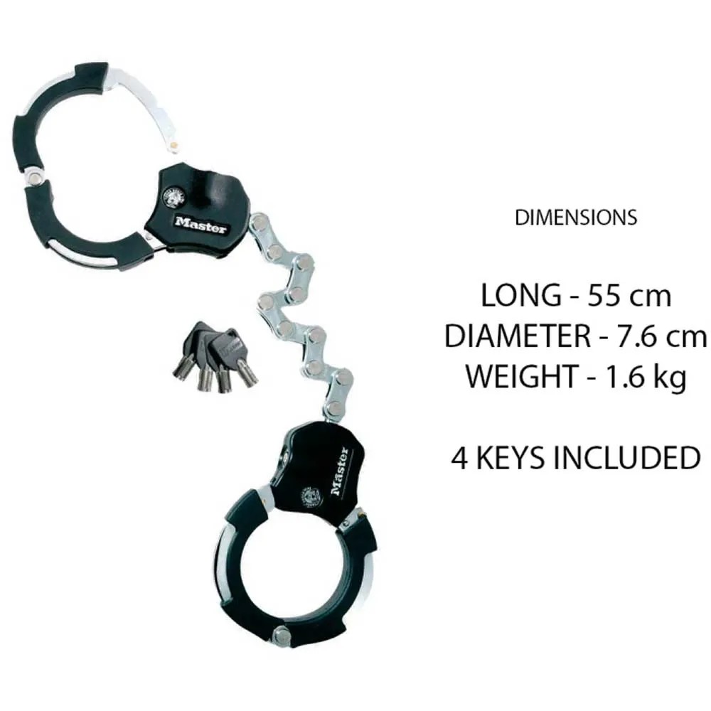 Lucchetto Bici Master Lock 8169 Con Cavo 65cm - Antifurto Per Skate, Passeggini, Attrezzature Sportive - Foto 9