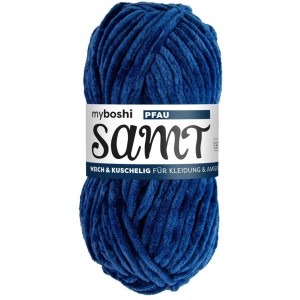 Myboshi Filato Chenille Velluto color Pavone: Filato morbido per maglia e uncinetto.