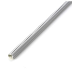 Canalina passacavi Cable-Fix bianca, diametro 5 mm, per una facile gestione dei cavi.