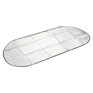 Couverture de pare-brise argentée pour voiture, protection contre le gel et le soleil.
