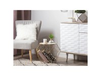 Table d'appoint Beliani Elida Or (HxlxP) 38 x 43 x 43 cm