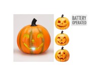 LED-Kürbis Kunststoff Orange 20 cm assortiert / 1 Stk.