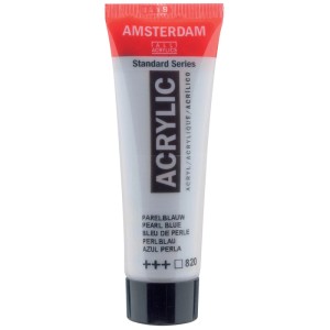 Tube de peinture acrylique Amsterdam Bleu Perle, Standard Series, 20 ml.