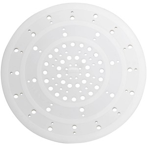 Filtre de vidange Wenko en silicone blanc pour cuisine et salle de bain.