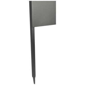 Gros plan : Paravent en acier anthracite Nouvel Birdie, enfichable.