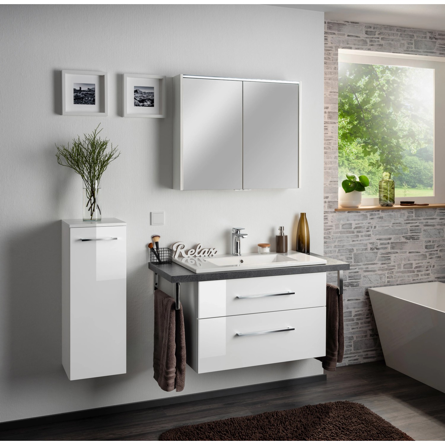 Handwaschbecken B Perfect Weiss HxBxT 15 X 82 X 48 Cm Kaufen Bei OBI Handwaschbecken b perfect weiss hxbxt 15 x 82 x 48 cm kaufen bei obi