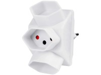 Steffen Mehrfachadapter sternförmig 3 x T13 Weiss