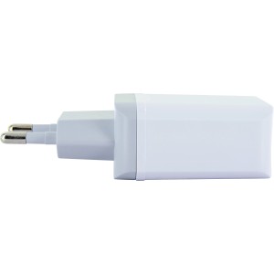 Adattatore di ricarica USB Schwaiger bianco 230V per computer e multimedia.