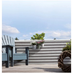 Brise-vue balcon Videx anthracite (90x300cm) comme protection contre le vent et l'intimité sur le balcon.