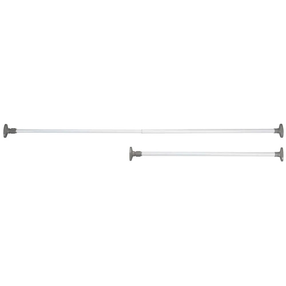 MS Beschläge Sollevamento Pieghevole Per Abiti 12kg – Asta Cromata Per Armadio (Bianco, Larghezza 645-910mm)