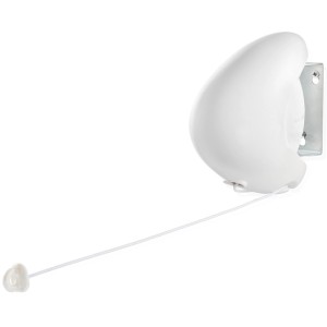 Stendibiancheria a muro Leifheit Rollfix 80 Single Longline con riavvolgimento automatico.