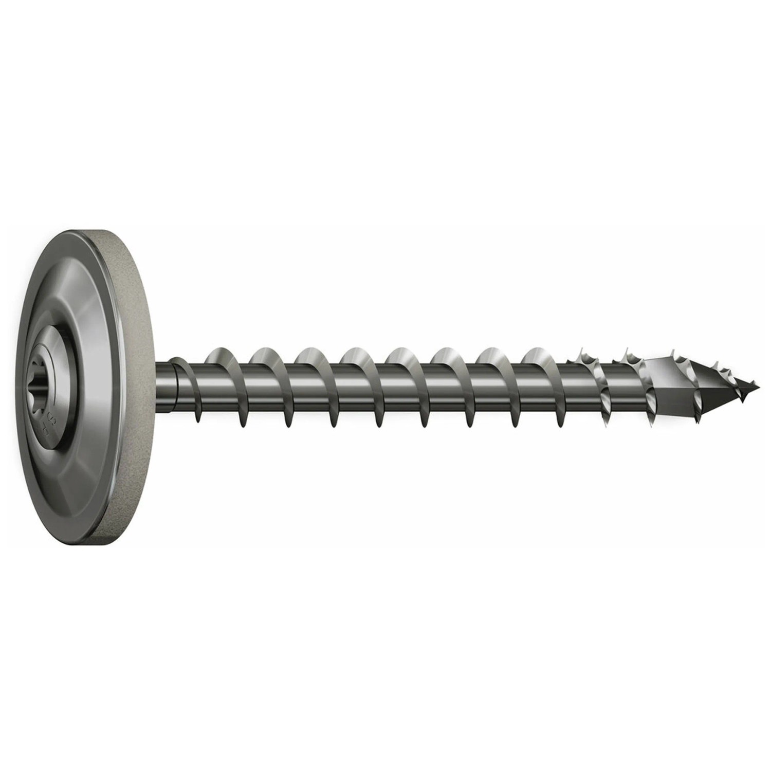 25 Stück Kalotten Sinus 18/76 + Spenglerschrauben 4,5x60mm - RAL 7016 Anthrazit