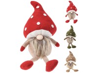 Dekofigur Wichtel mit Pilzhut 40 cm assortiert / 1 Stk.