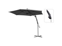 Ampelschirm Dunkelgrau sechseckig Ø 300 cm Ampelschirm Dunkelgrau sechseckig Ø 300 cm