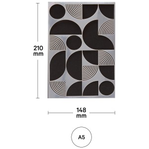 I Am Creative Stencil Astratto 1 / A5: Stencil da pittura con forme geometriche.