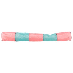 Trixie tunnel de jeu pour lapins, anthracite/vert, Ø 18x130cm, en polyester.
