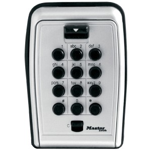 Cassetta portachiavi Master Lock 5423EURD Select Access per montaggio a parete, nero-grigio, con codice numerico.