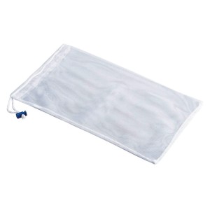 Wenko sacco per bucato in tessuto bianco per proteggere i capi delicati, con chiusura a coulisse.
