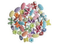 Schmuck-Perlen Opak-Mix 11 - 16 mm / 25 g