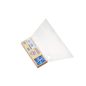 Spatola dentata fine LUX Classic, 180mm, con dentatura fine per colla e adesivi.