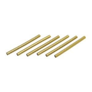 10 stick di colla a caldo dorati LUX, Ø 11 mm, per pistole per colla a caldo per bricolage e incollaggio.