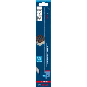 Lame de scie sabre Bosch Expert S 1750 RD pour fonte cimentée, longue durée de vie.