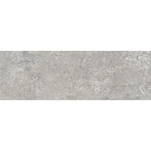 Carrelage mural Cersanit Moonrow, carreau en grès cérame gris aspect pierre, 29x89 cm.