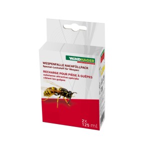 Windhager esca per vespe ricarica, 2x125ml per trappole per vespe.