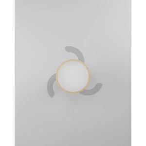 Ventilatore da soffitto Eglo Malpica con LED, bianco/rovere, Ø 63cm. Ventilatore con illuminazione.