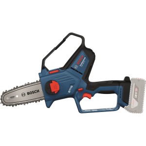 Scie à élaguer sans fil Bosch Professional GKE 18V-15 Solo, tronçonneuse sans fil bleue sans batterie ni chargeur.