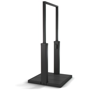 Doccia solare Steinbach The Gate 35 l nera, design minimalista per il giardino.