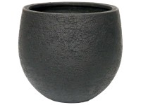 Gartec Pflanzgefäss Fiber Balloon Rough Schwarz Ø 60 cm / Höhe 54 cm