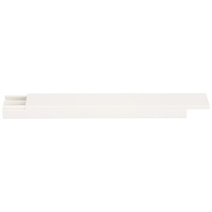 Goulotte de câbles blanche, 35x16 mm, longueur 2 m. Gestion pratique des câbles pour intérieur.
