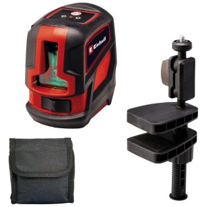 Niveau laser croix Einhell TC-LL 2 G avec pince et sac.