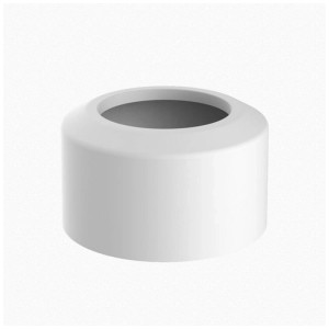 Rosone WC Sanicomfort bianco DN 90/100. Rosone liscio e pieghevole per coprire raccordi WC.