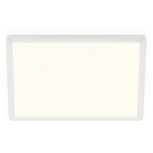 Plafoniera LED Brilo Slim bianca, quadrata, 18 W, con luce bianca neutra per un'illuminazione ideale.
